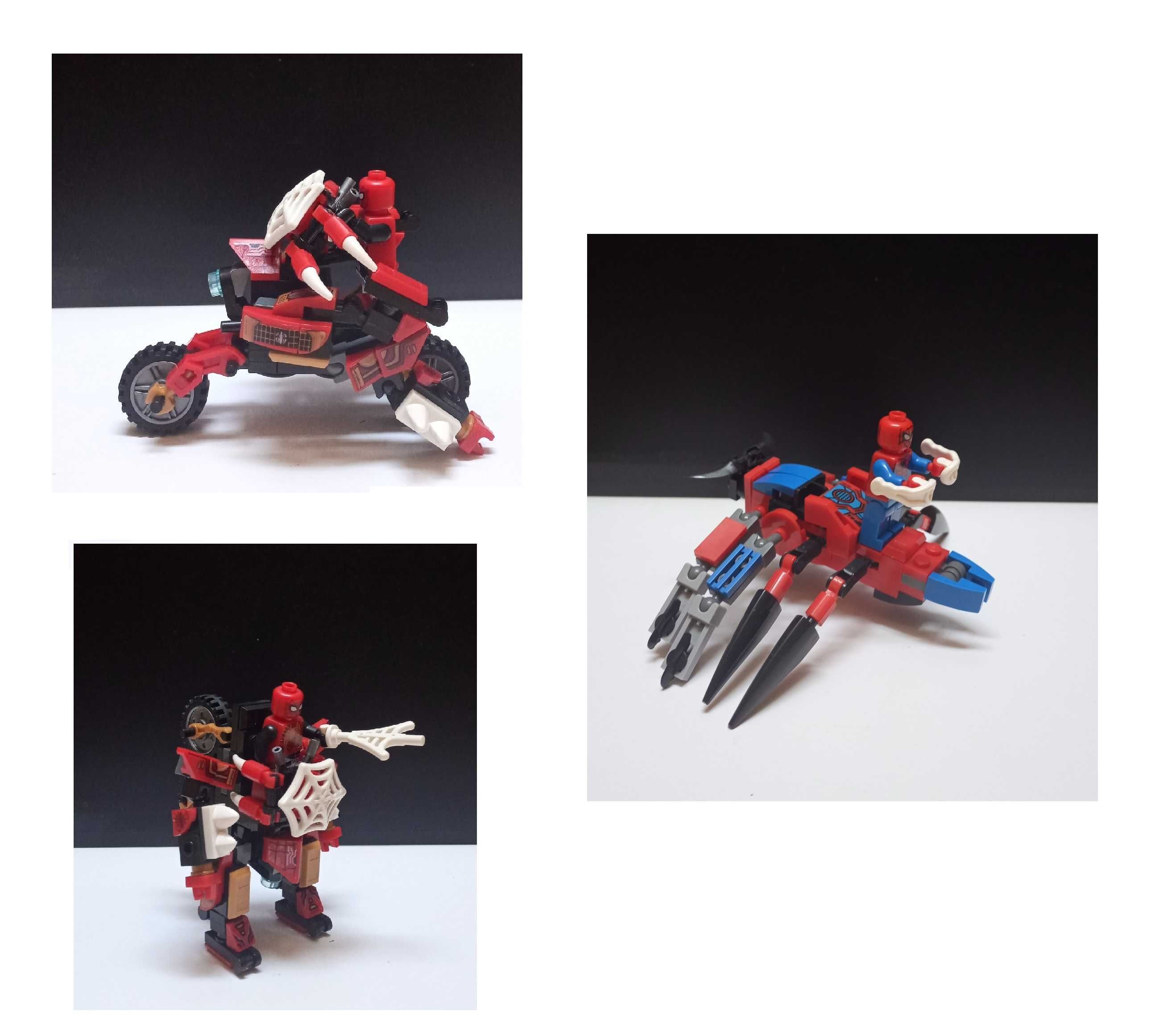 Homem Aranha - Minifigura e veículos aranha