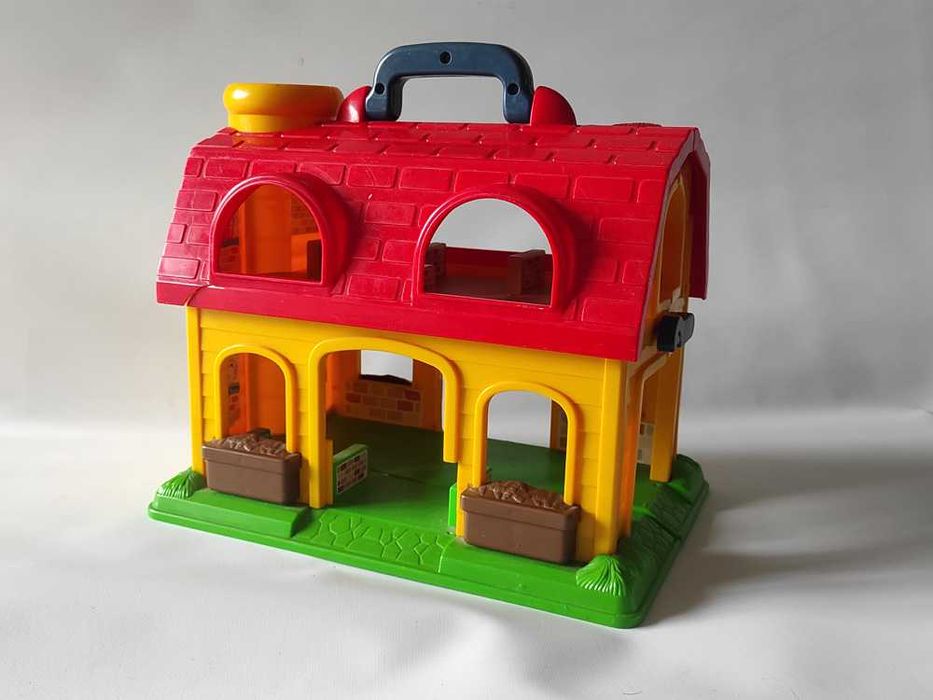 Домик ферма Раскрывающаяся конструкция Игровая основа 32х30х22 см