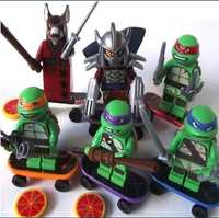 Nowe klocki wojownicze żółwie ninja nindża kompatybilne z Lego