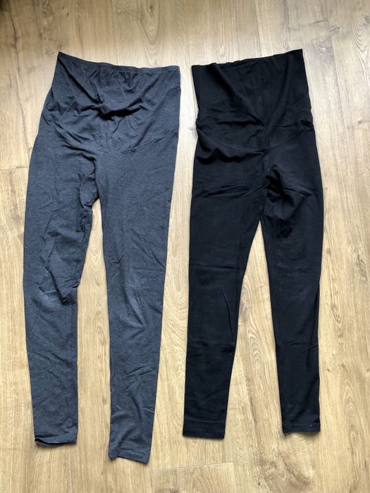 2 pary Legginsy spodnie ciążowe H&M - roz. M - stan bdb