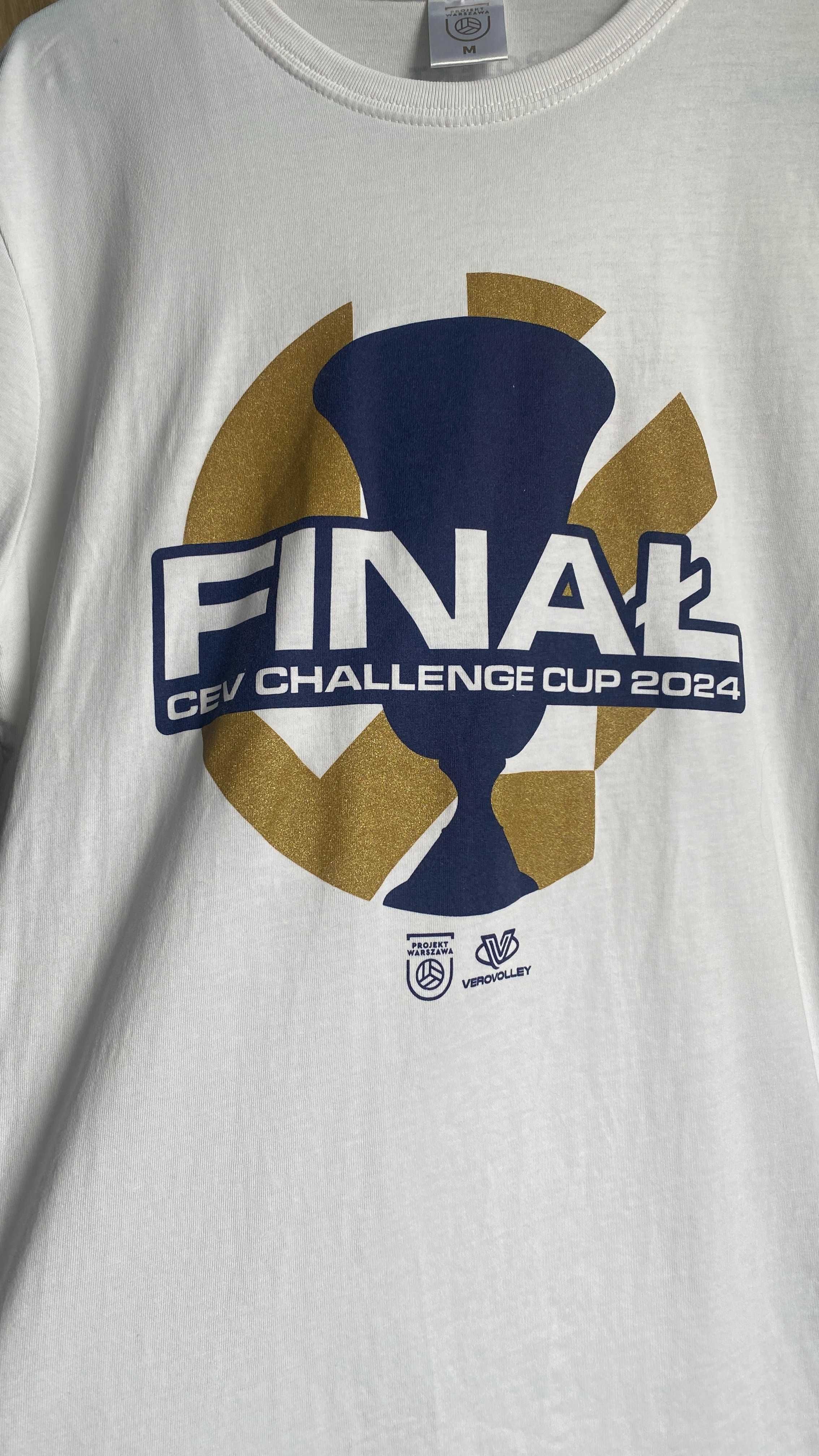T-shirt Koszulka Biała Sportowa Sitkówka Warszawa Challenge Cup M/38