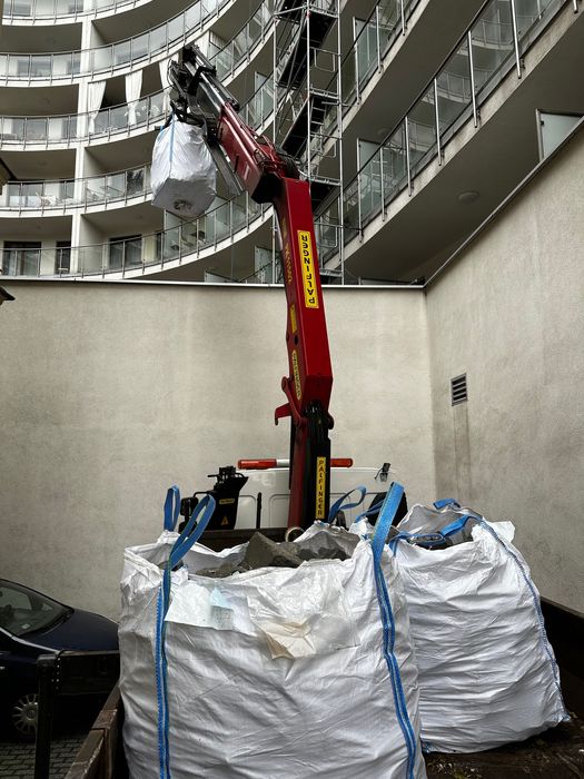 Wywóz gruzu i śmieci, worki, big bag, kontenery