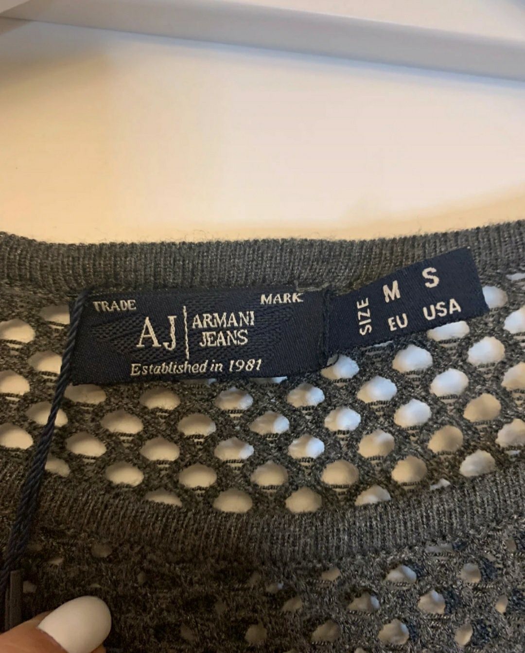 Armani jeans S/M sukienka szara nowa tunika antracyt