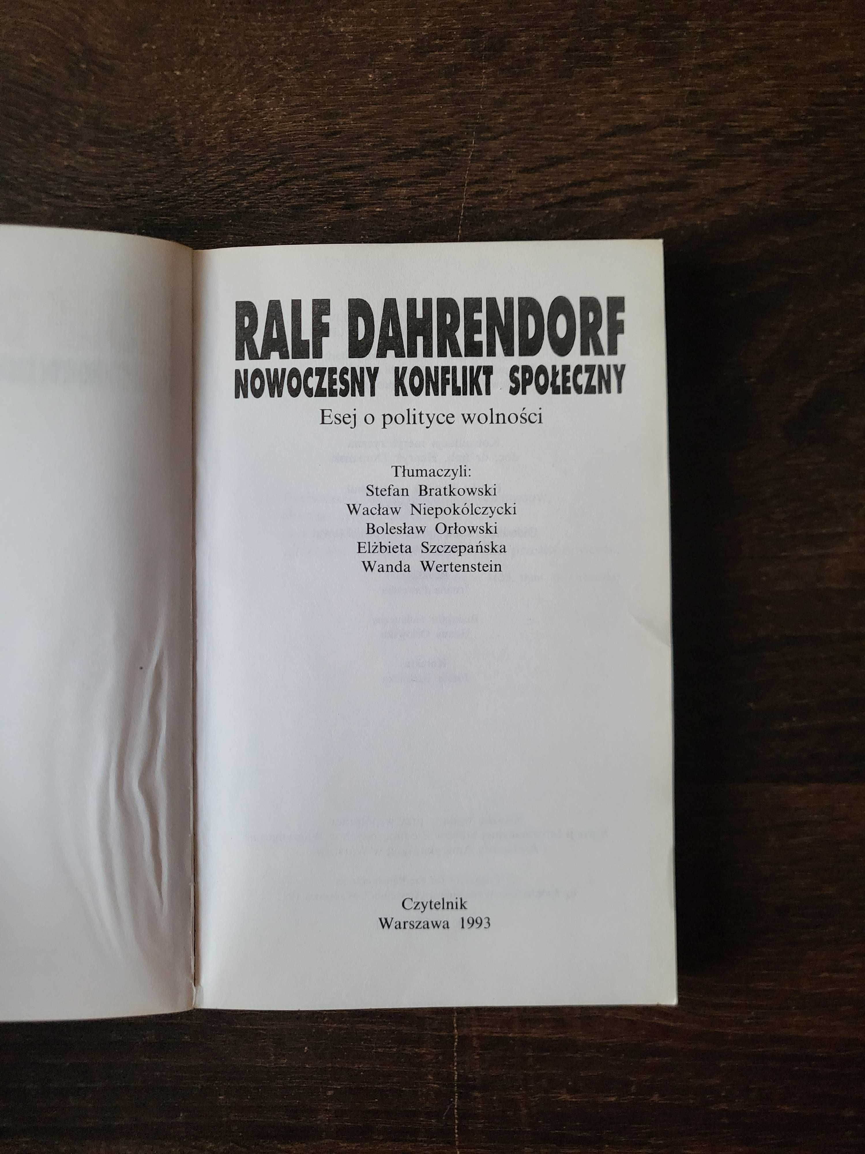 Ralf Dahrendorf Nowoczesny konflikt społeczny