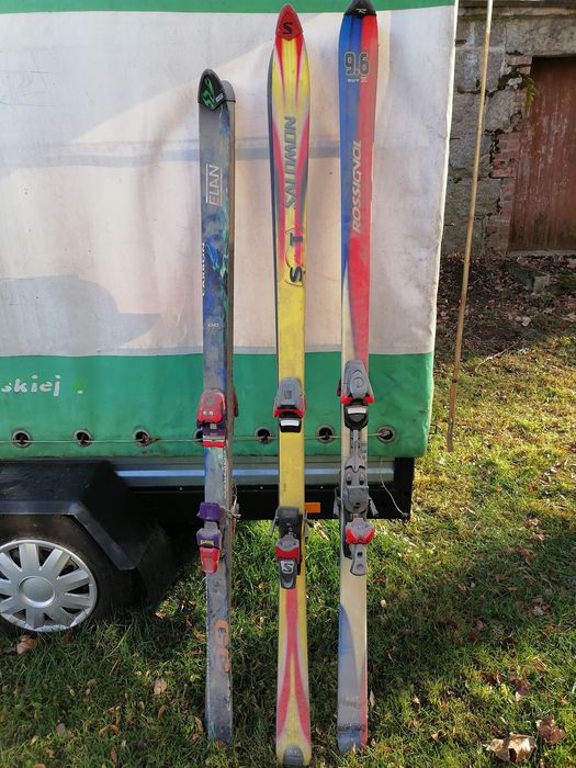 Oddam za darmo Narty używane z wiazaniami
