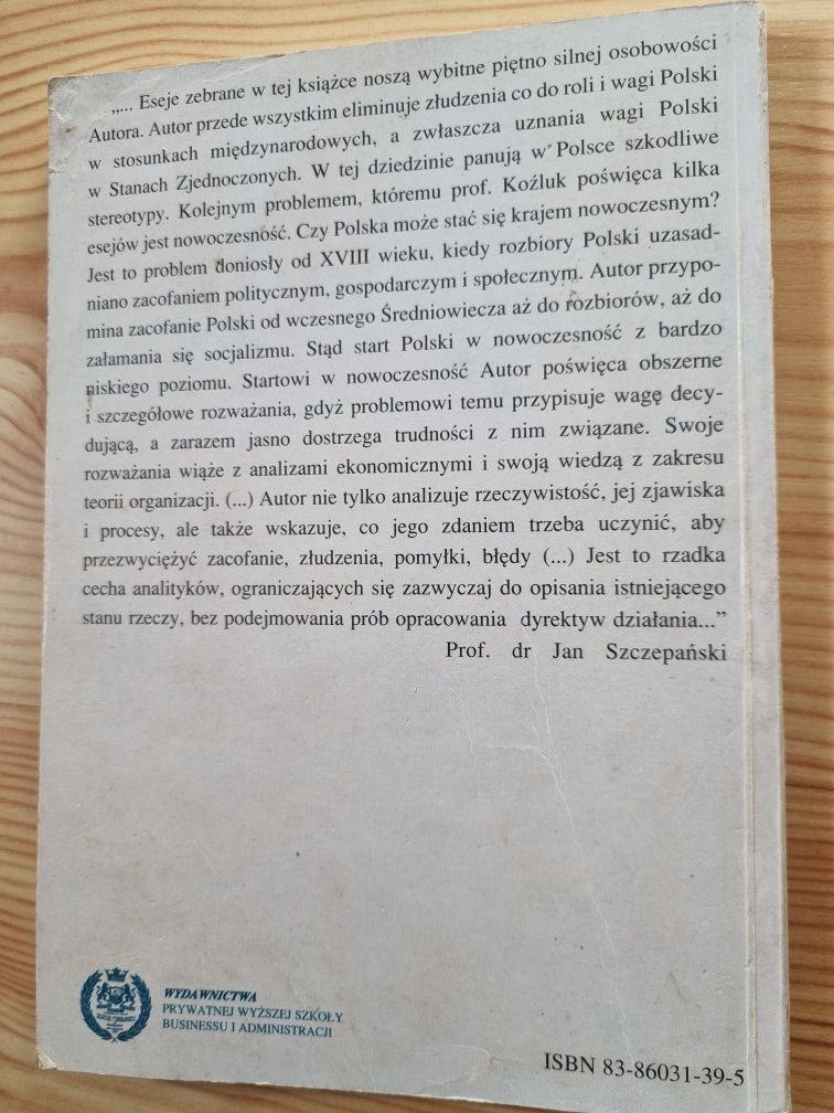 Tadeusz Koźluk Powrót do Itaki eseje polityczne