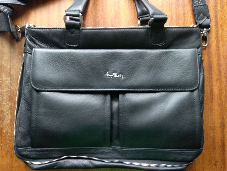 Кожаная мужская сумка портфель. Tony perotti