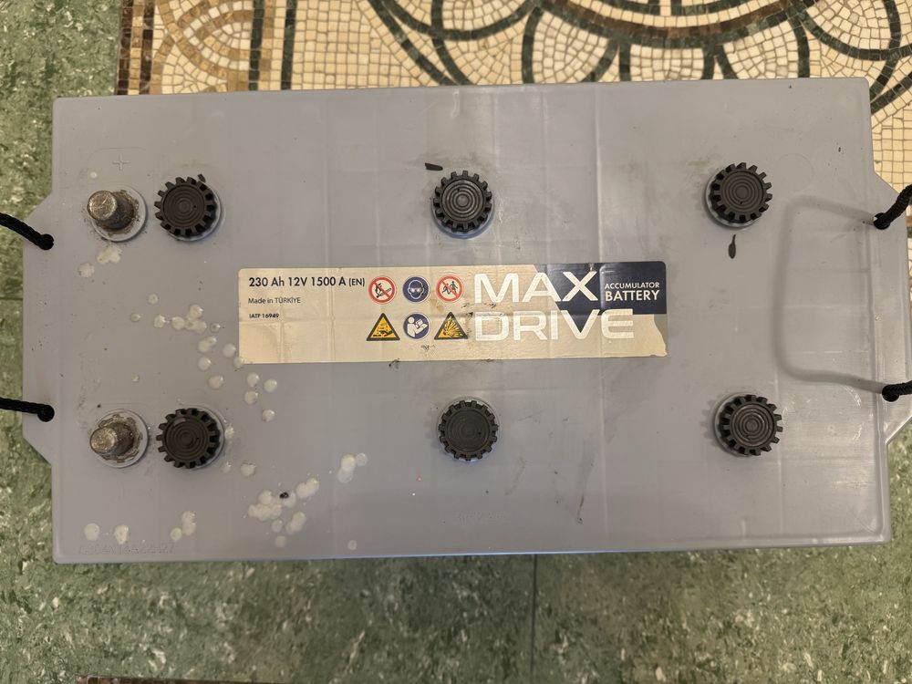 Автомобільний акумулятор Max Drive SMF 230 Ah (+/-) EN1500
