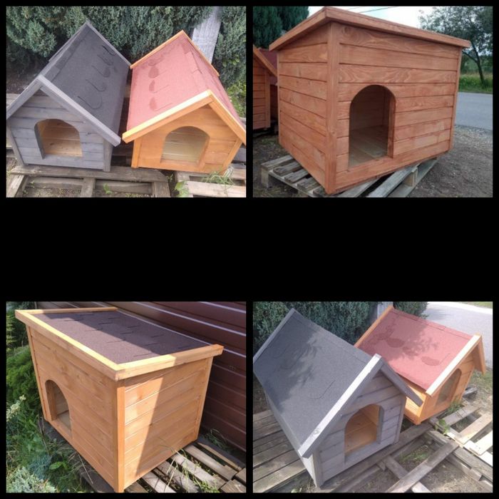 Drewniana buda dla dużego psa