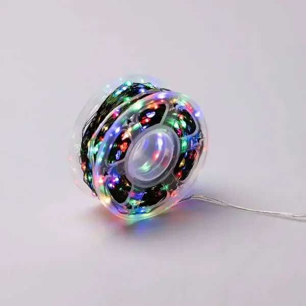 Гірлянда Роса нитка 500 LED 50 м з пультом від мережі зелена нитка