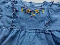 Sukienka jeansowa dla dziewczynki rozm. 110/116