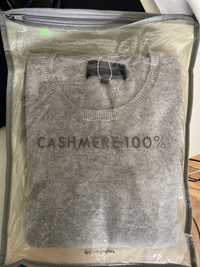 Pullover cinzento 100% cashmere