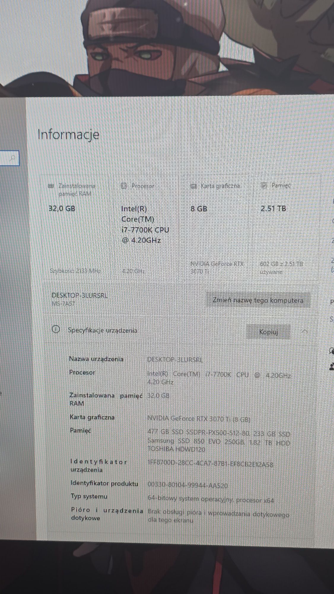 Komputer gamingowy MSI Dragon + Windows 10