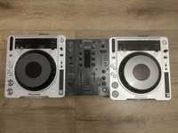 Pioneer CDJ 800 MK2 2x + Mikser Pioneer DJM-400 super stan