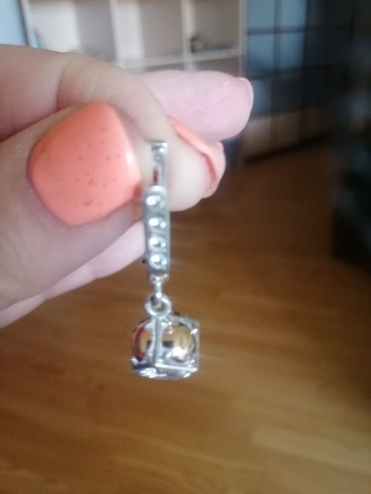 Серьги серебряные с золотым напылением