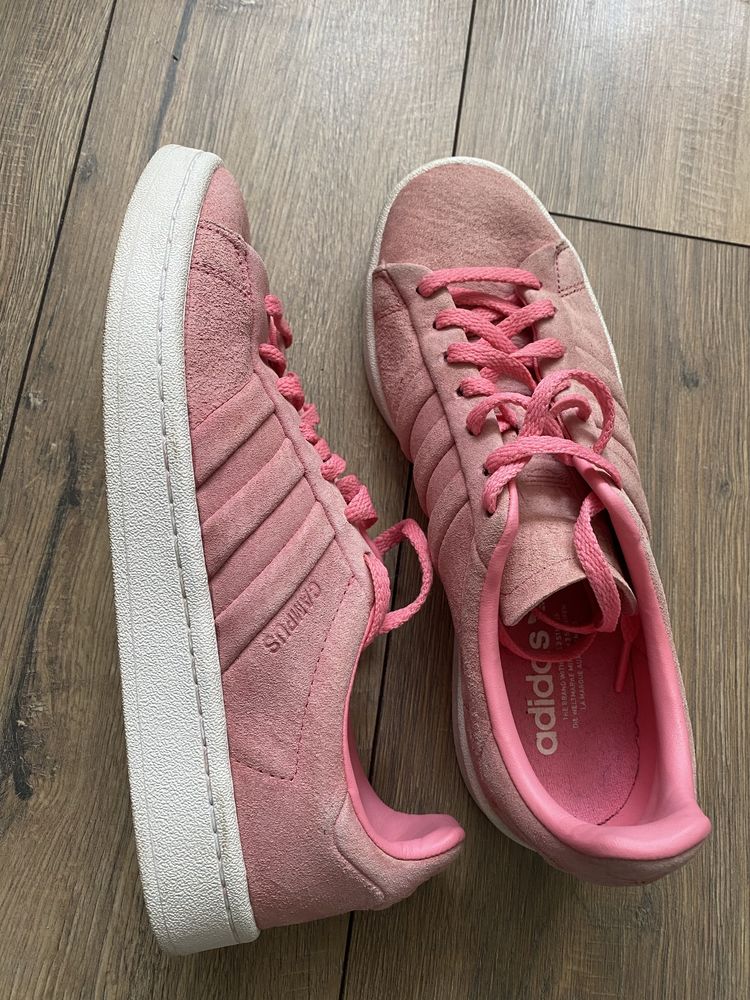 Adidas campus замшеві рожеві