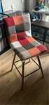Lote de duas cadeiras alta patchwork