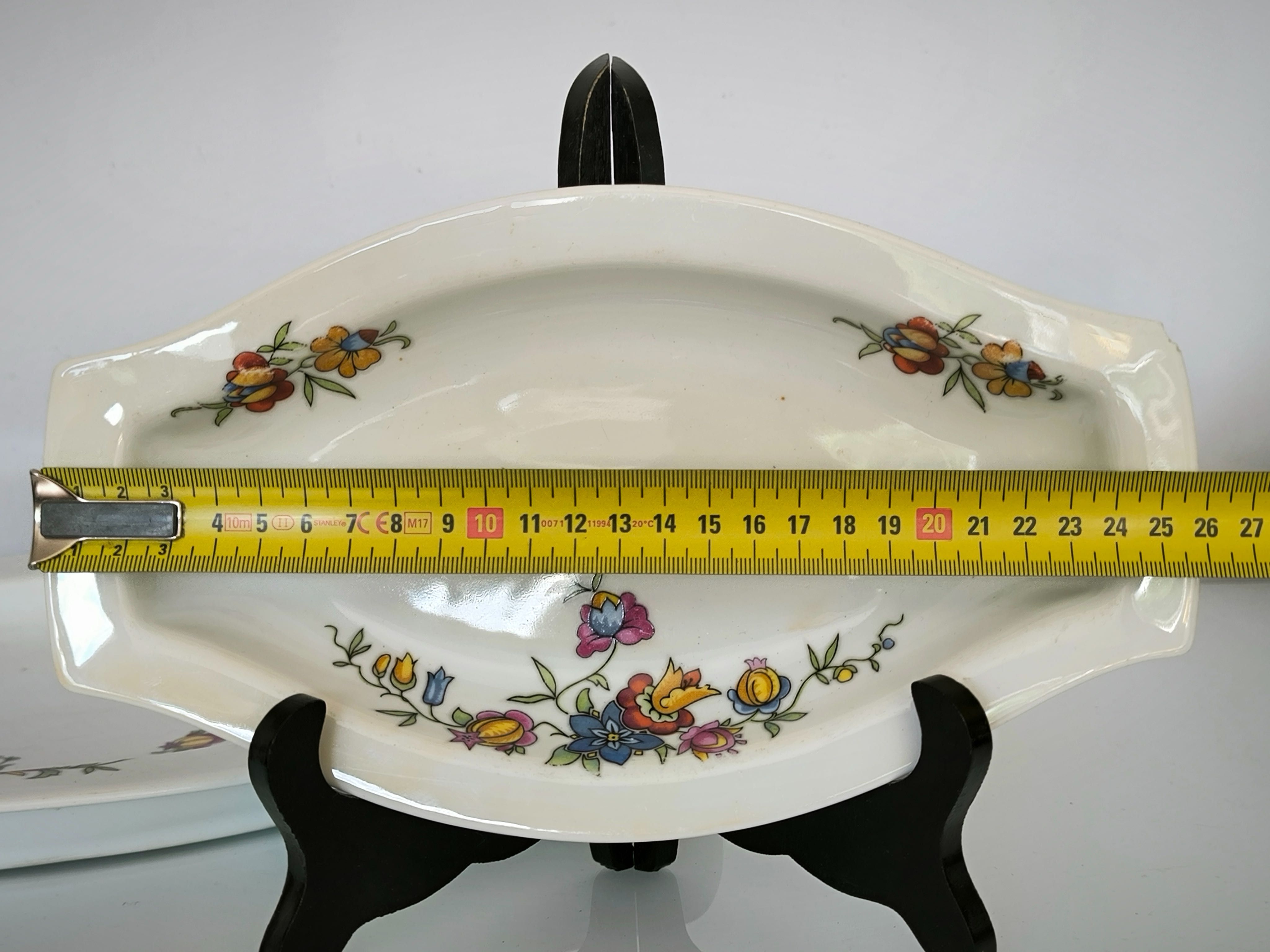 Patera Ćmielów Porcelana przedwojenna fason Lwów lata 30 dwie sztuki