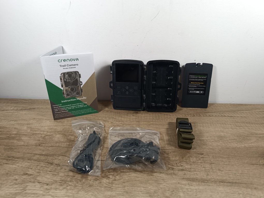 Kamera zewnętrzna Crenova Trail Camera 4K WiFi do obserwacji przyrody