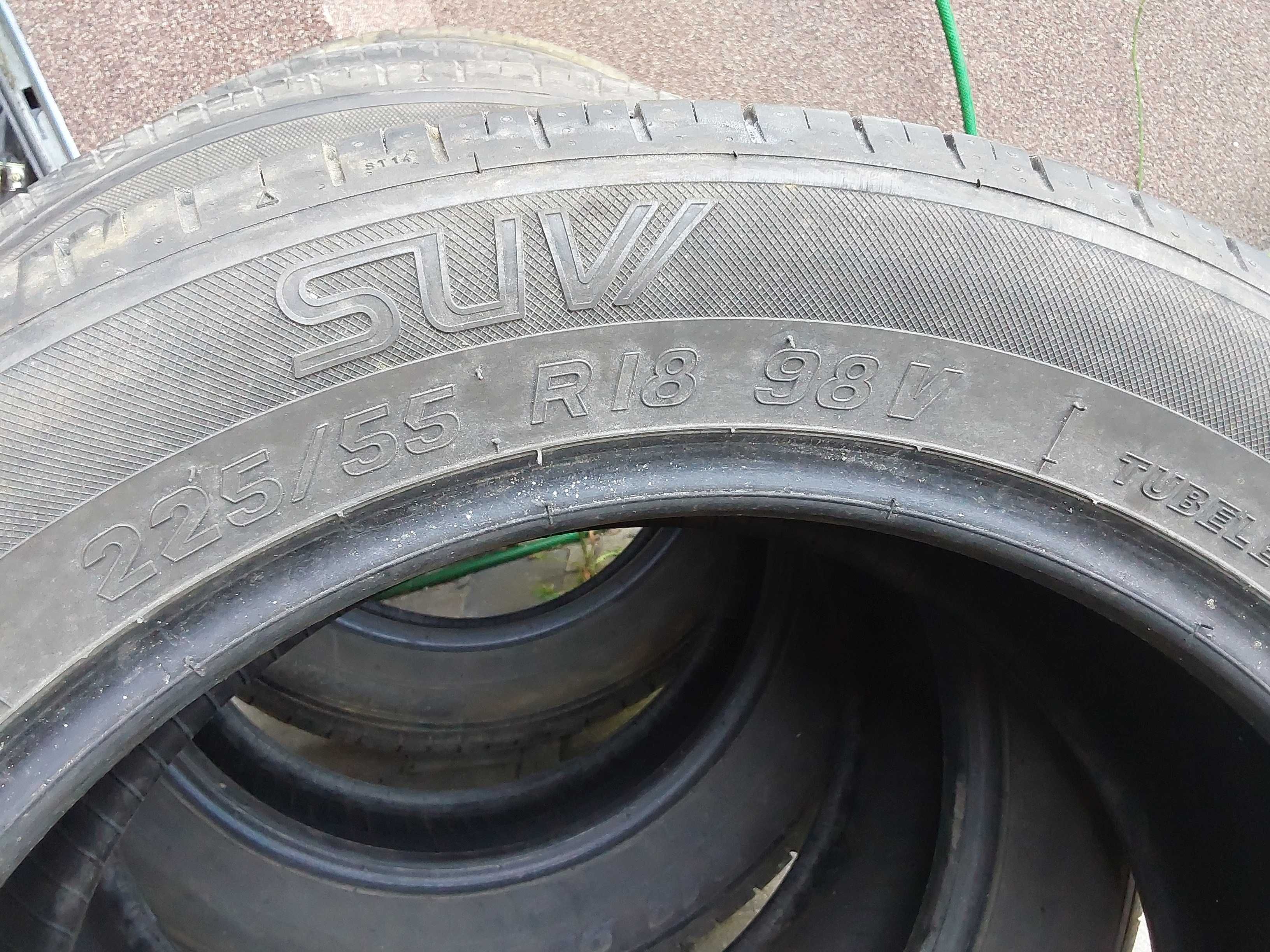 Opony SUV Kormoran summer 225/55 R18 jeżdżone 1 sezon, 2019