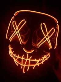 Máscara Halloween/Carnaval nova LED
