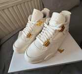 Air Jordan 4 white całe białe sneakersy męskie nowe sportowe 40