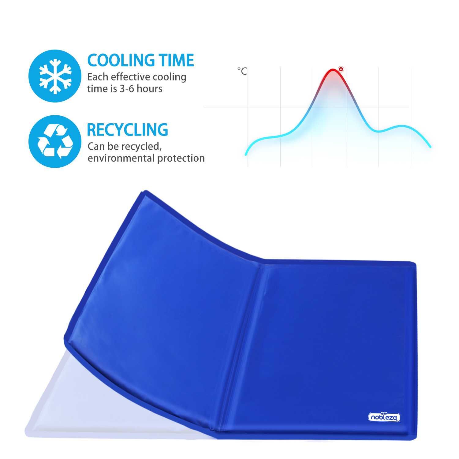 Novo! Tapete Refrescante Multifunções para Cão e Gato - Cor Azul