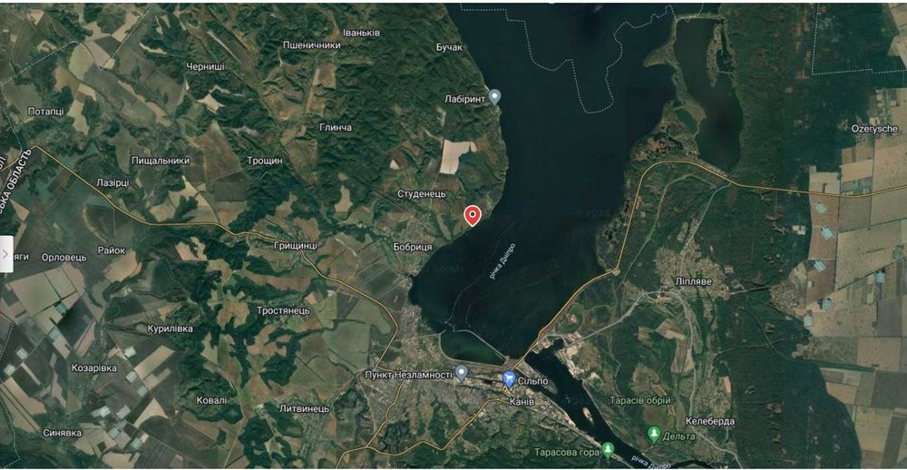 Земельна ділянка 9,25 га, Канівське водосховище (садівництво)