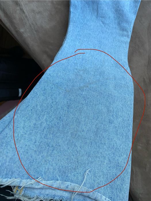 Spodnie dzwony szerokie szarpane nogawki Reserved 152cm jeansy