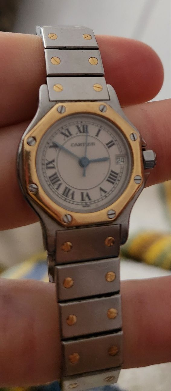 Relógio Senhora Cartier em Ouro e Aço