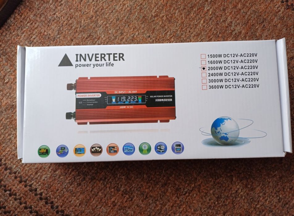 Інвертор DDRADON потужністю 2000W