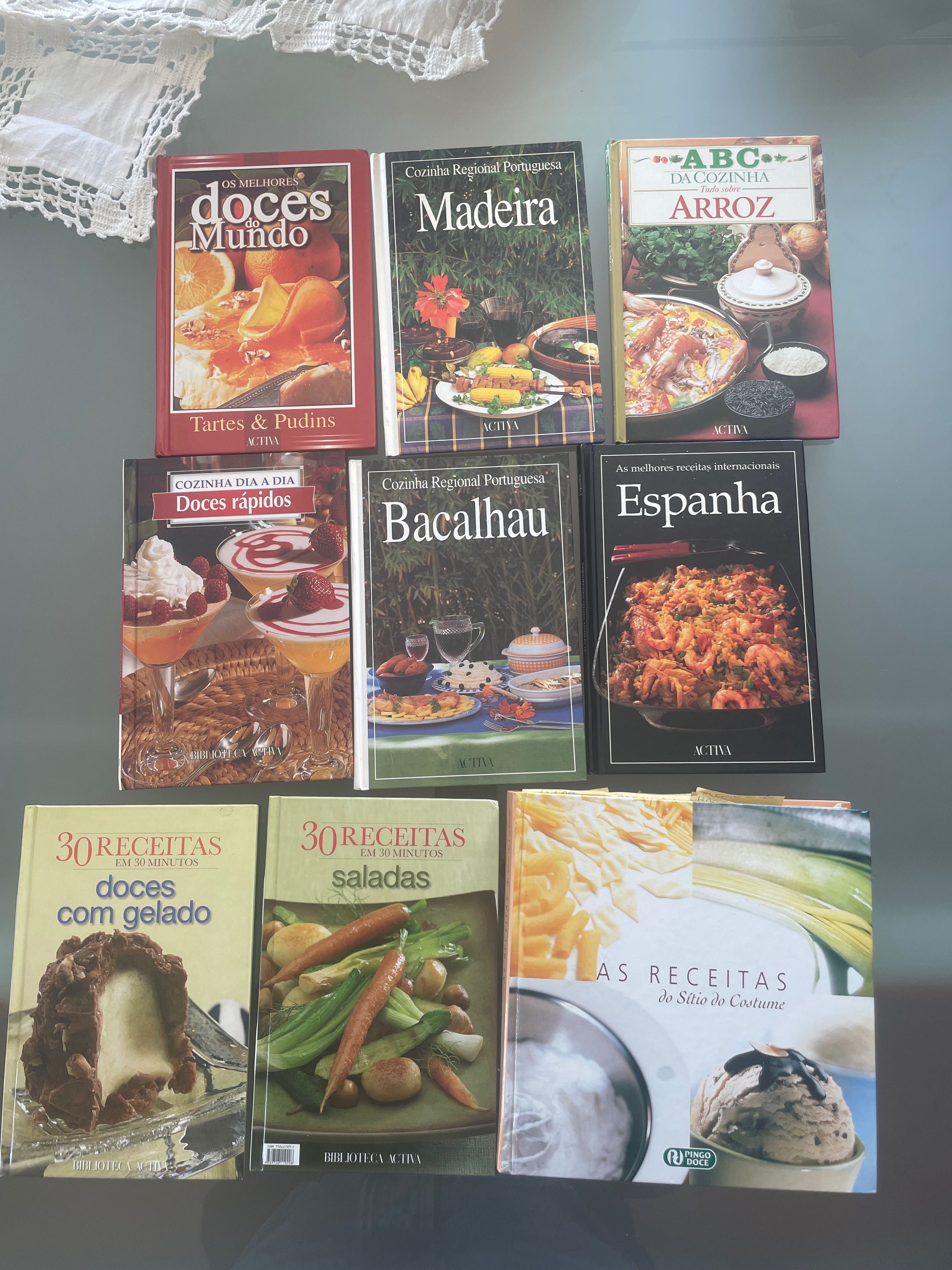 Vendo 9 livros de receitas (antigos)