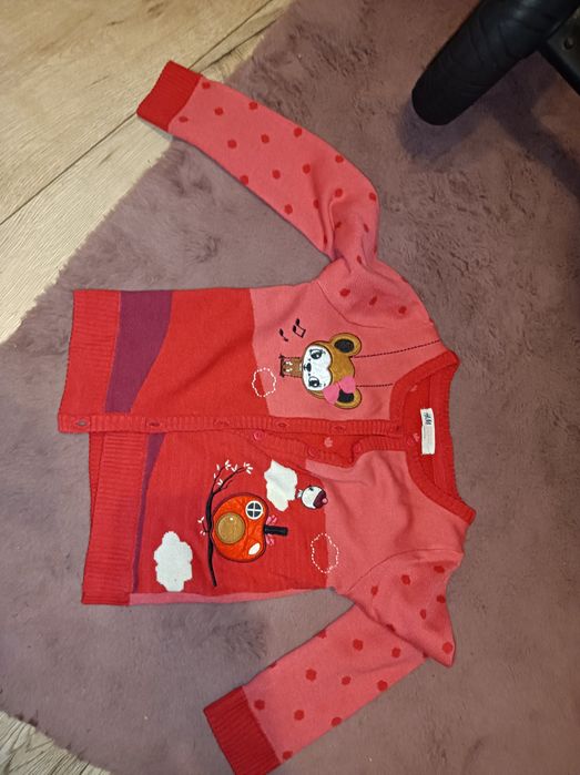 H&m sweterek rozpinany 110/116