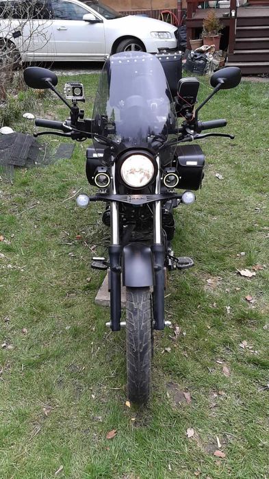 Lightbar lampy daszki stelaż poprzeczka Junak M11, M12, M16