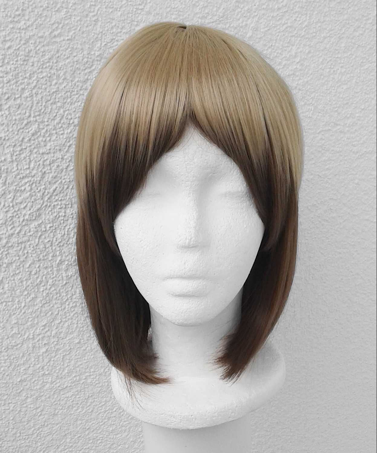 Promocja! cosplay wig brązowa peruka ombre SnK Atak Tytanów Jean fem