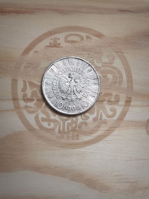 Srebrna moneta 10 złotych 1936r.