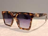 MIU MIU panterka nowe okulary damskie duze zlote logo