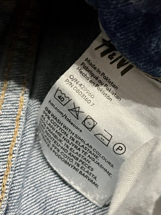 Super jeansy  H&M z przetarciami 170 - jak nowe