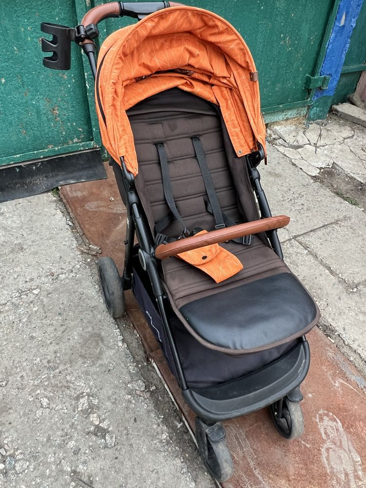 Коляска дитяча прогулянкова El Camino ME 1024 X4 Orange Lines