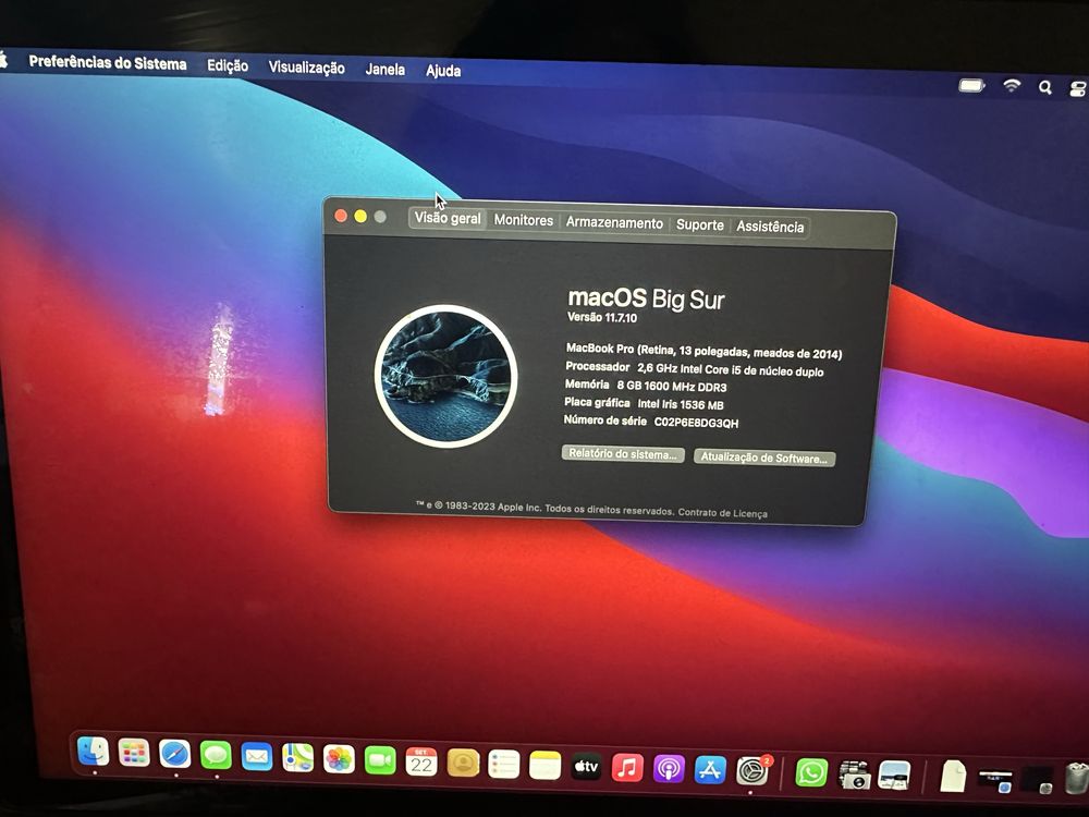 Macbook pro retina de 2014