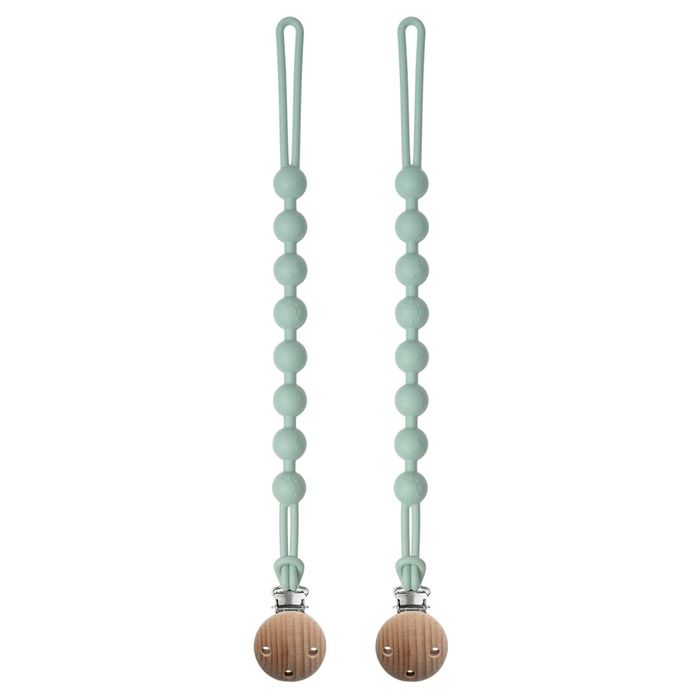 Zawieszki Do Smoczka Silikonowe Seposeve Z Klipsem zielony 2 Sztuki