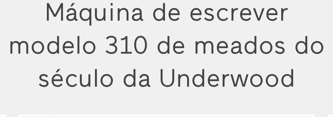 Máquina escrever