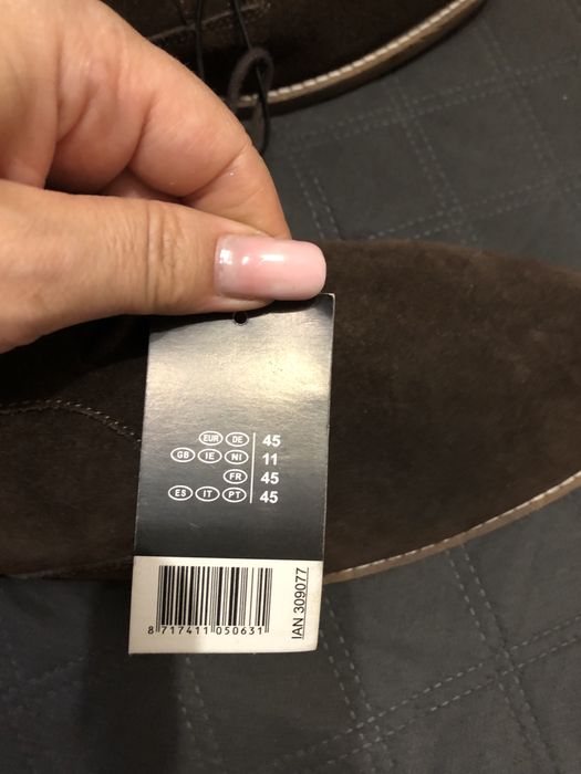 Чоловічі замшеві черевики 45 р