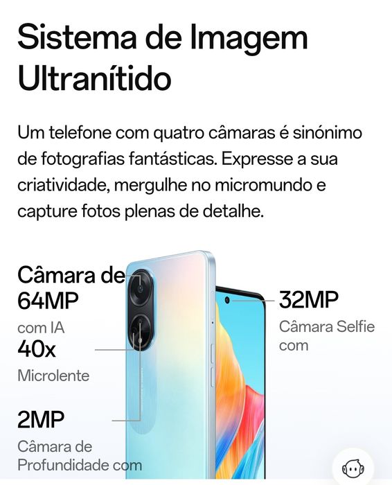 OPPO NOVO CAIXA A98 256G 5G + capa preta