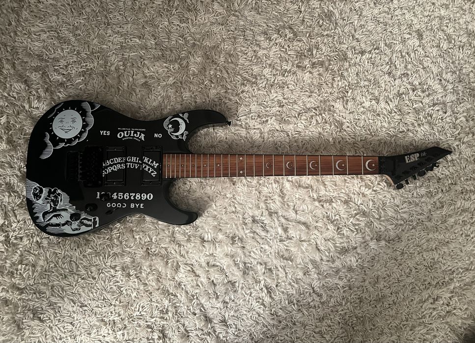 електрогітара esp ltd kh ouija сквозний гриф махагоні