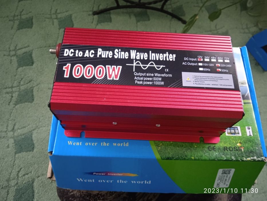Інвертер з чистою синусоїдою 1000вт