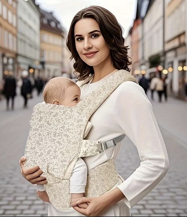 Ерго-рюкзак бежевого кольору