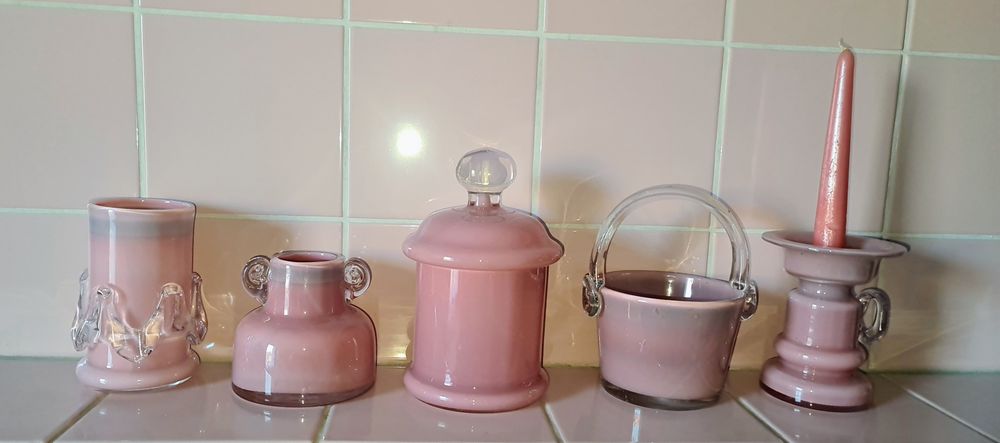 Cudowna różowa kolekcja. Tarnowiec szklo