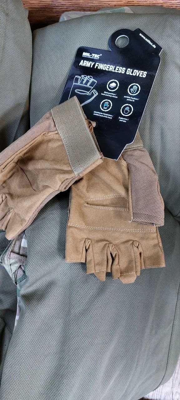 Рукавиці Mil - Tec Army Fingerless Gloves, колір Coyote. Новий товар.