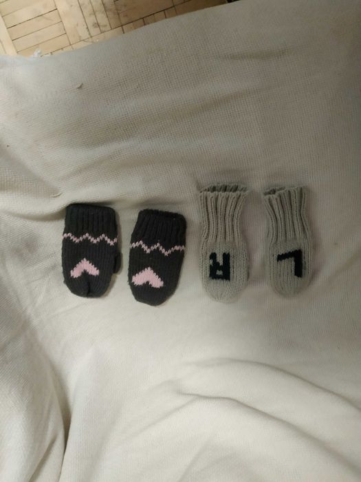 Rękawiczki dla dziewczynki 2 pary